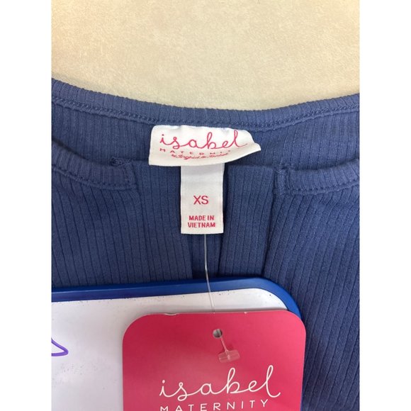 Rib Tank Maternity Dress Isabel Maternity by Ingrid & Isabel Blue Size XS - Picture 5 of 9